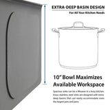 All-in-One Farmhouse Apron Front Stainless Steel 33 in. Double Bowl Kitchen Sink with Faucet in Stainless Steel