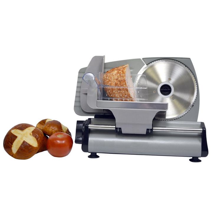180 W 7.5 in. Silver Electric Meat Slicer