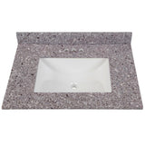 37 in. W x 22 in. D Stone Effects Vanity Top in Cold Fusion with White Sink - Super Arbor