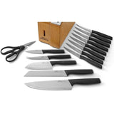 Select 15-Piece Self-Sharpening Cutlery Knife and Block Set