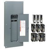 Homeline 200 Amp 30-Space 60-Circuit Indoor Main Breaker Plug-On Neutral Load Center with Cover - CAFI breaker ValuePack - Super Arbor