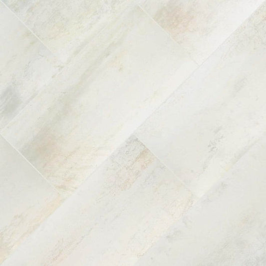 Metallic Blanche 24 in. x 48 in. Matte Porcelain Stone Look Floor and Wall Tile (16 sq. ft./Case)