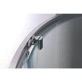 Breeze 36 in. L x 36 in. W x 76 in. H Corner Shower Kit with Intimacy Glass, Shower Base in White - Super Arbor