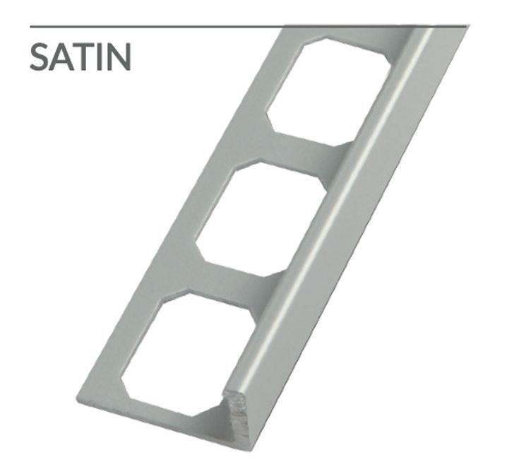 L-Shape Edge 1/2 in. Satin Nickel Profile