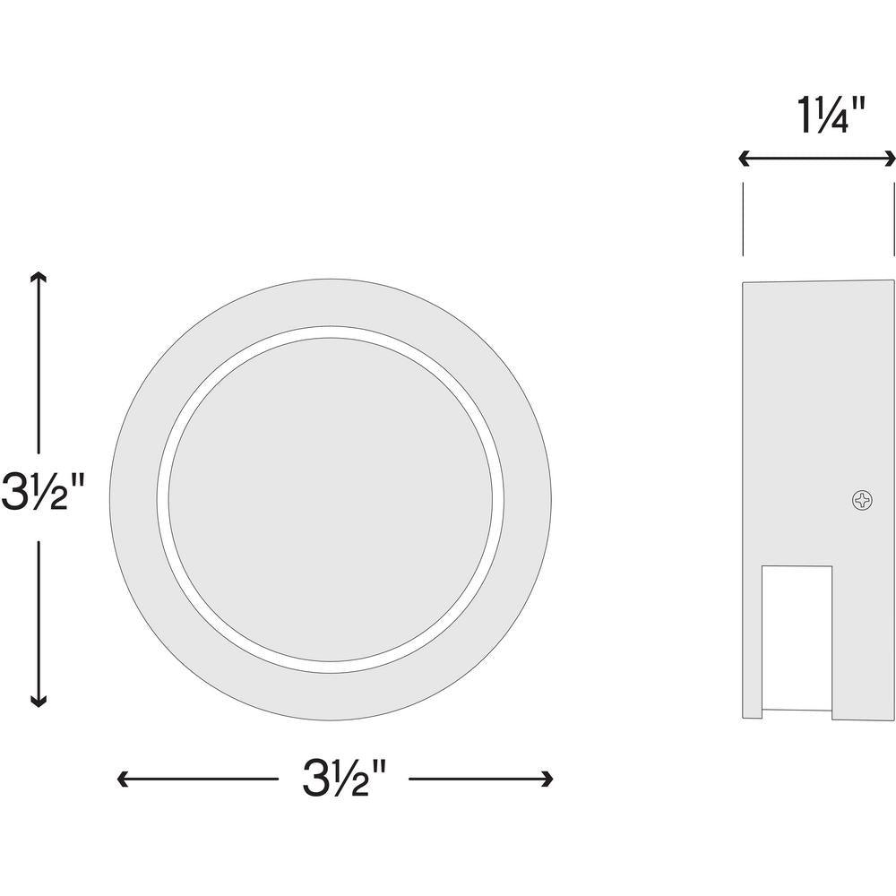 Modern Low-Voltage Satin White Integrated LED Round Stair Light - Super Arbor