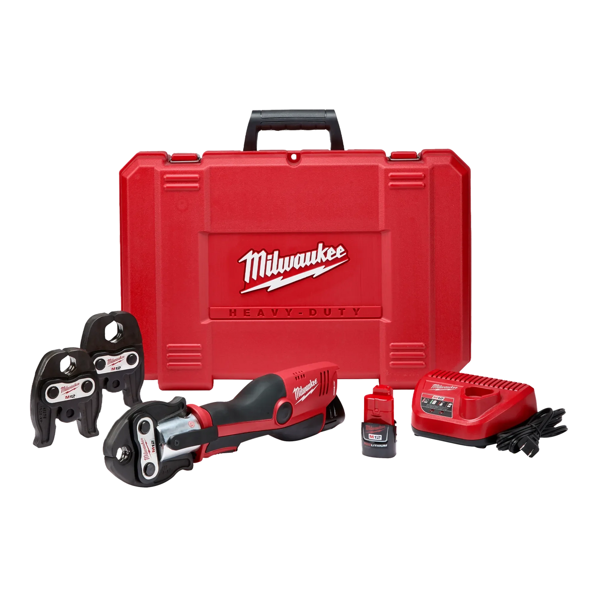 Milwaukee M12 12-Volt Lithium-Ion FORCE LOGIC Press Tool Kit with 3 Jaws + Free M12 FUEL HACKZALL Kit