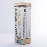 Bulbrite 25W Equivalent Amber Light CA10 Dimmable LED Filament Light Bulb (4-Pack)