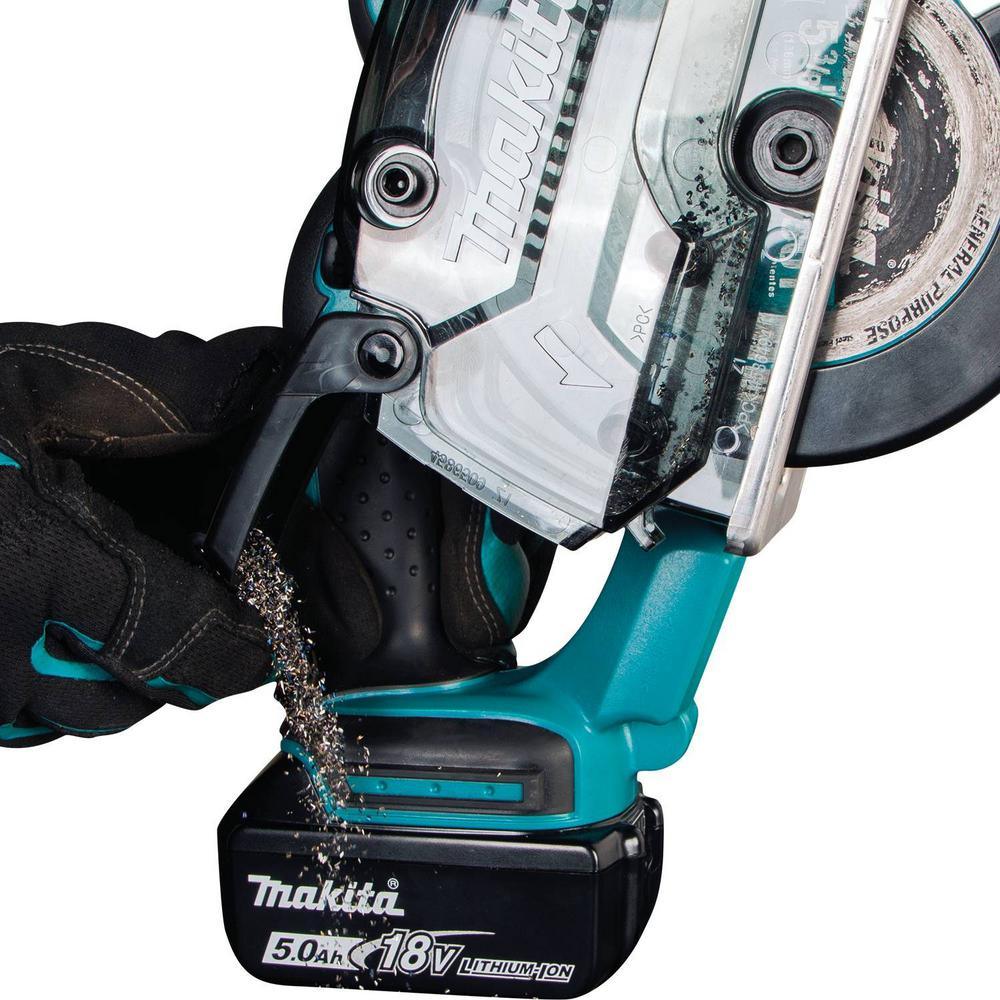 18-Volt 5-3/8 in. 5.0 Ah LXT Lithium-Ion Cordless Metal Cutting Saw Kit with Electric Brake and Chip Collector - Super Arbor
