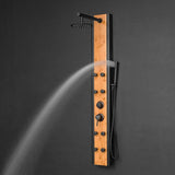 57 In. 8-Jet Multifunction Shower Panel System With Adjustable Rainfall Shower Head And Handheld Shower head