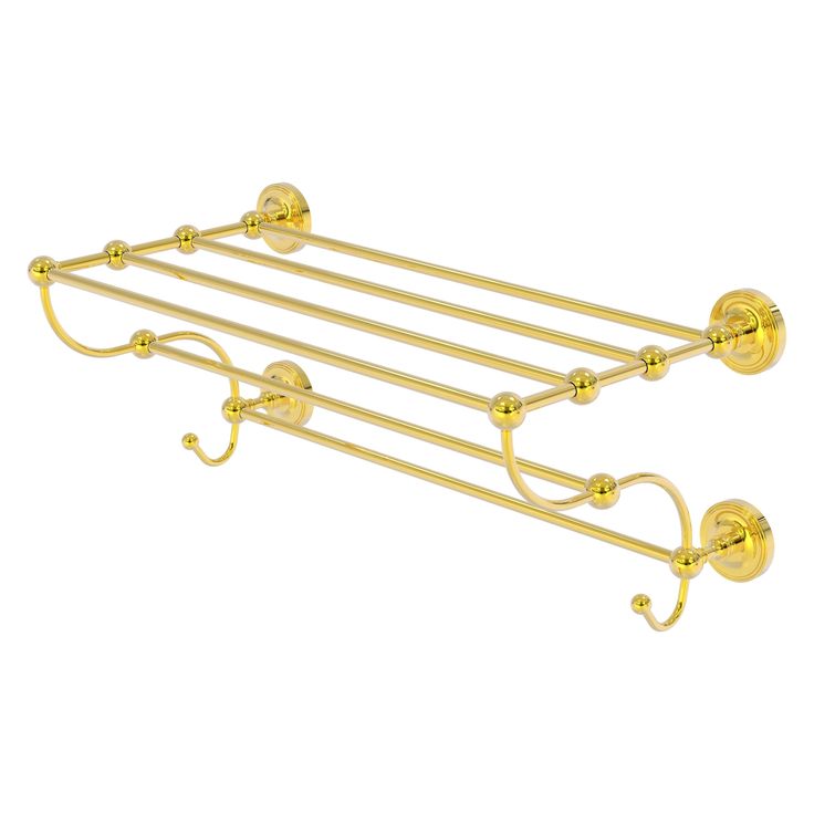 Allied Brass Prestige Regal Collection 24-in Train Rack Towel Shelf in Polished Nickel