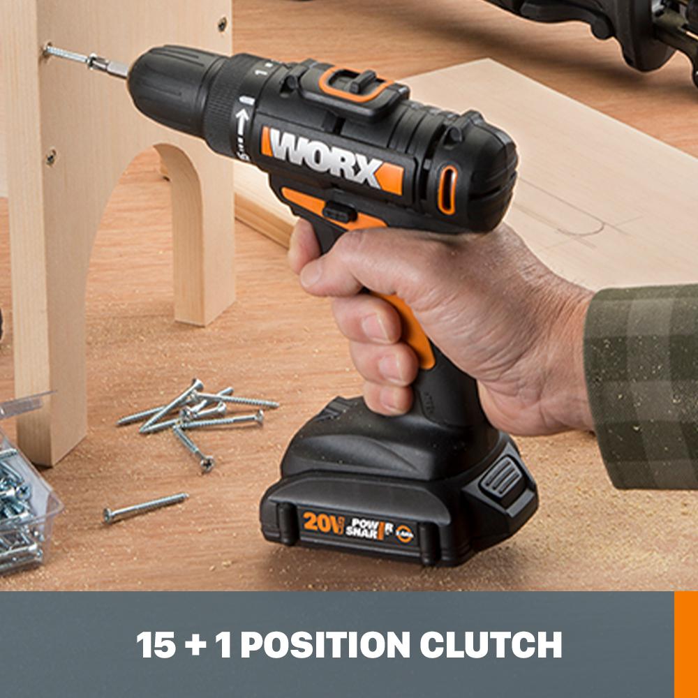 POWER SHARE 20-Volt Lithium-Ion Cordless 3/8 in. 2-Speed Drill Driver (Tool-Only) - Super Arbor