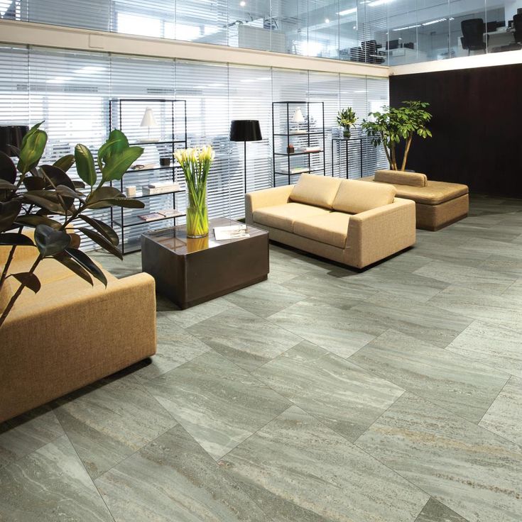 Shaw 8-Piece 12-in x 24-in Quarry Interlocking Vinyl Tile