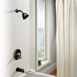 Banbury Single-Handle 1-Spray 1.75 GPM Tub and Shower Faucet with Curved Shower Rod in Mediterranean Bronze