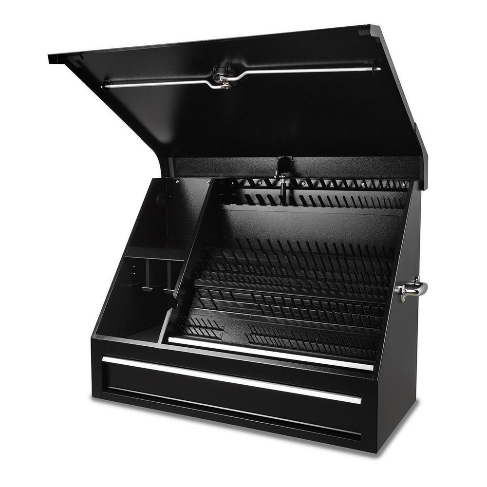 36 in. 1-Drawer Black Steel Portable Shop Tool Box with Cylinder Lock - Super Arbor