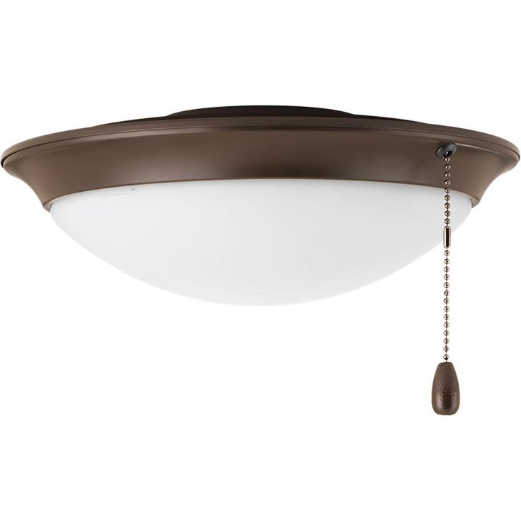 AirPro Collection 1-Light Antique Bronze Ceiling Fan Light Kit
