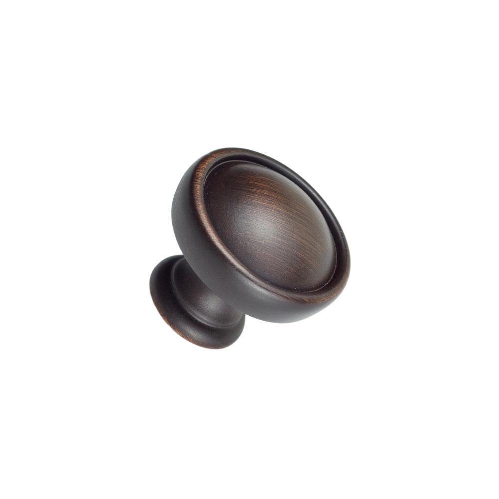 Grayson 1-1/8 in. Satin Brass Round Cabinet Knob - Super Arbor