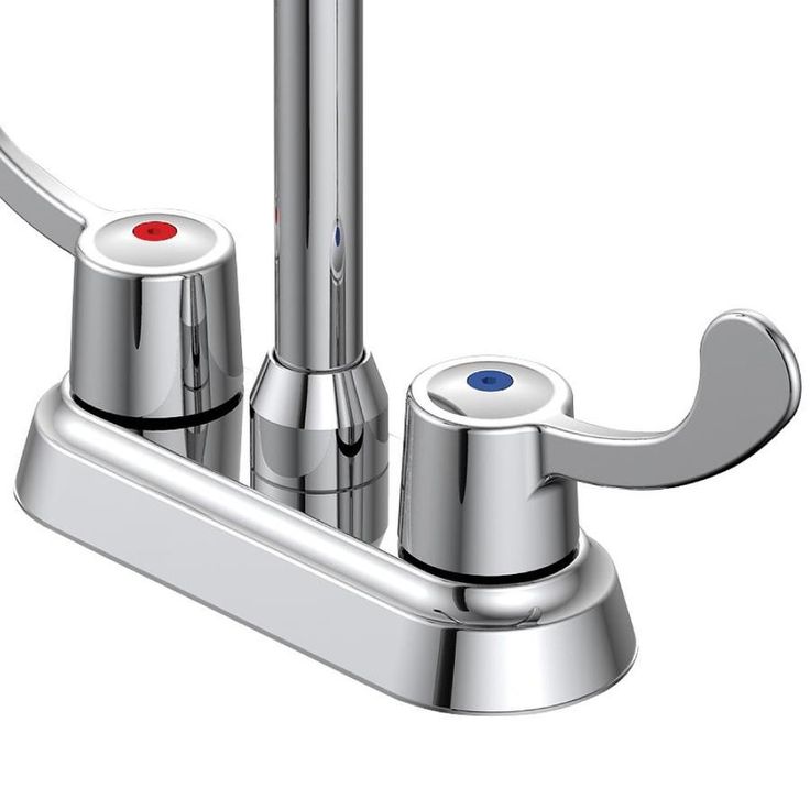 EZ-FLO Basic-N-Brass Chrome 2-Handle Deck-Mount Bar and Prep Touch Kitchen Faucet (Deck Plate Included)