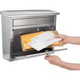 Maya Locking Stainless Steel Wall Mount Mailbox - Super Arbor