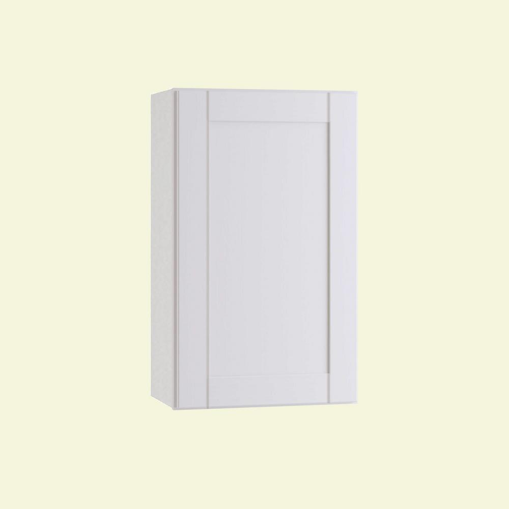 Vesper White Shaker Assembled Plywood 30 in. x 30 in. x 12 in. Wall Kitchen Cabinet with Soft Close - Super Arbor