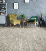 Shaw Newcastle Drawbridge 12-mil x 7-in W x 48-in L Waterproof Interlocking Luxury Vinyl Plank Flooring