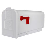 Parsons Medium, Plastic, Post Mount Mailbox, Black - Super Arbor