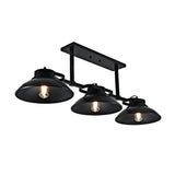 3-Light Contemporary Barnyard Medium Outdoor Hanging Chandelier, Black