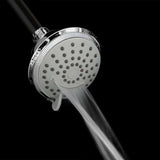 2-Spray 4 in. Single Wall Mount Fixed Waterfall Adjustable Shower Head in Chrome - Super Arbor