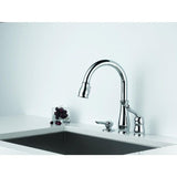 Delta Leland Chrome 1-Handle Deck-Mount Pull-Down Handle Kitchen Faucet