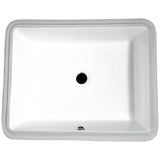 Dahlia Series 7.25 in. Ceramic Undermount Sink Basin in White - Super Arbor