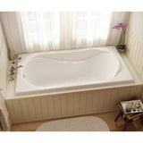 Cocoon 60 in. Acrylic Rectangular Drop-in Bathtub in White