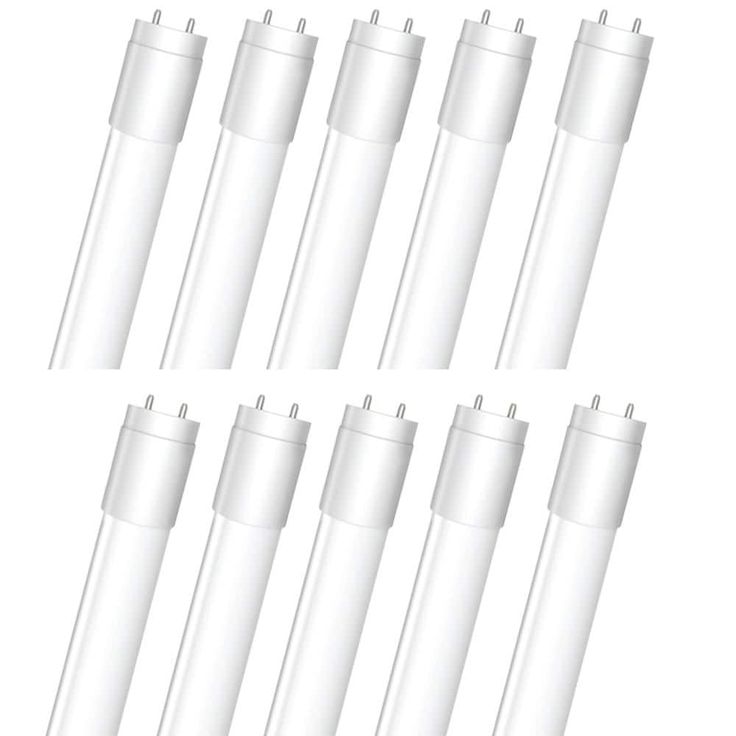 Feit Electric 4 ft. 20-Watt T12 40W Equivalent Warm White (3000K) G13 Plug and Play Linear LED Tube Light Bulb (10-Pack)