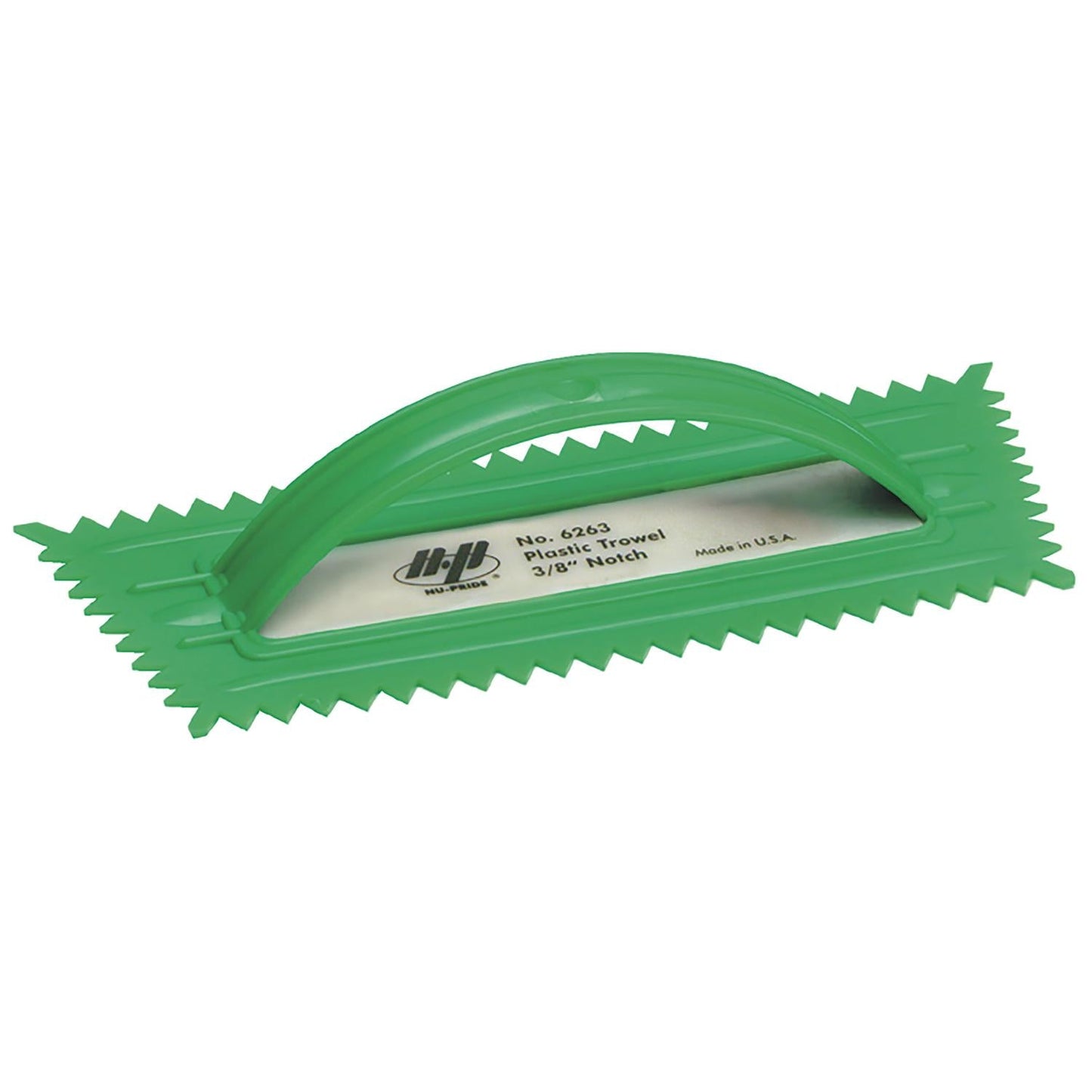 Marshalltown QLT 4-1/4 in. Plastic Notched Trowel, 3/8 in. Notch