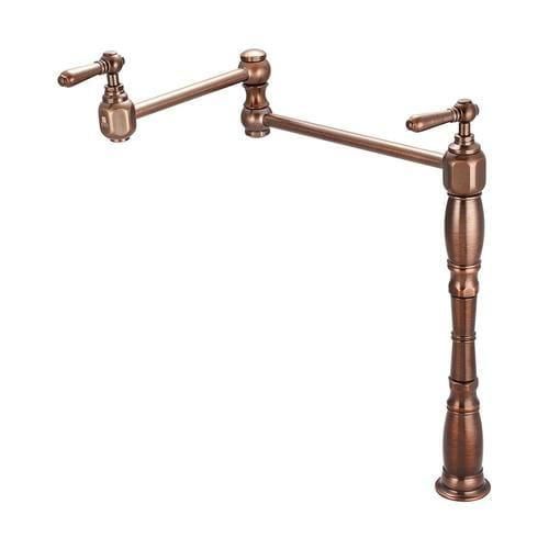 Pioneer Industries Americana Oil-Rubbed Bronze 2-Handle Deck-Mount Pot Filler Handle Kitchen Faucet