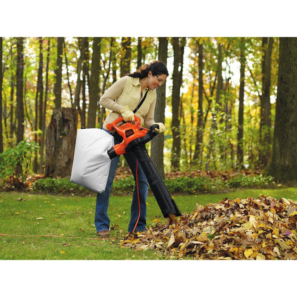BLACK+DECKER 230 MPH 385 CFM 12-Amp Corded Electric 3-in-1 Handheld Leaf Blower/Vacuum/Mulcher - Super Arbor