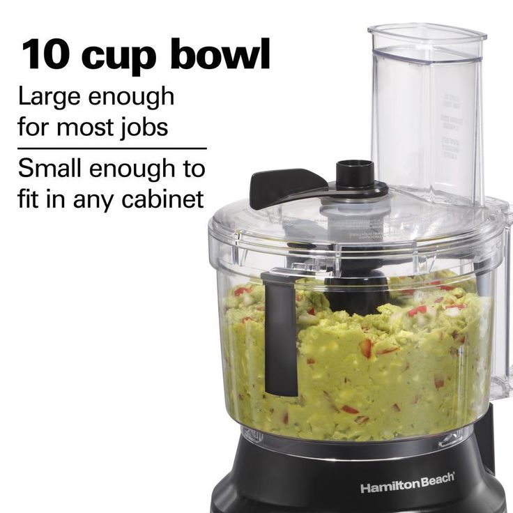 450-Watt 10-Cup Food Processor with Bowl Scraper Attachment