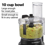 450-Watt 10-Cup Food Processor with Bowl Scraper Attachment