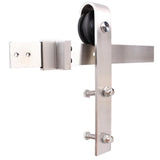 Z Series 30 in. x 84 in. White Knotty Pine Wood Interior Sliding Barn Door with Hardware Kit - Super Arbor