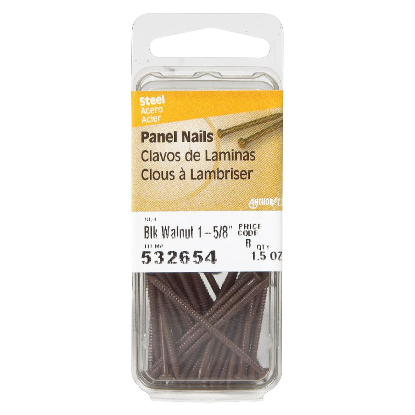 Hillman 1-5/8 in. Panel Steel Nail Large Head