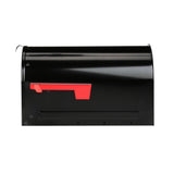Marshall Large, Locking, Steel, Post-Mount Mailbox, Black - Super Arbor