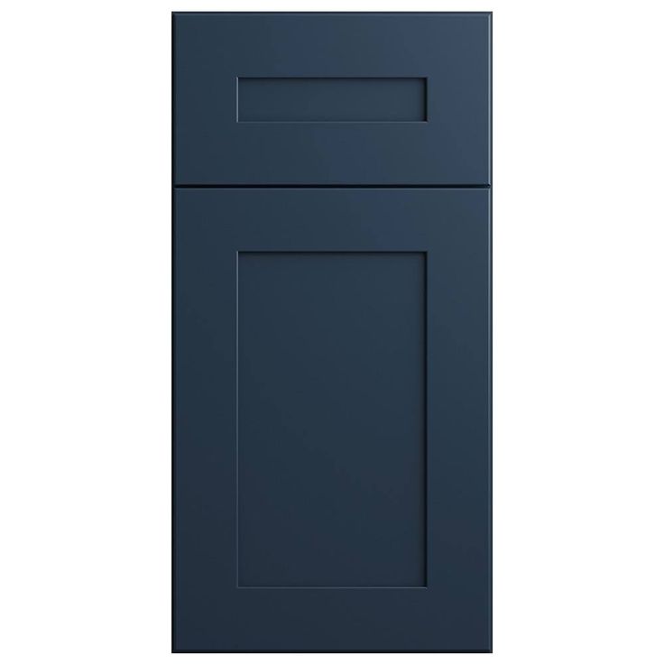 Home Decorators Collection Newport 18 in. W x 24 in. D x 84 in. H Assembled Plywood Pantry Kitchen Cabinet in Mythic Blue with Soft Close LH