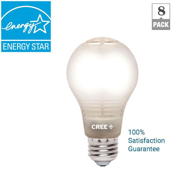 Cree 40W Equivalent Soft White A19 Dimmable LED Light Bulb with 4Flow Filament Design (8-Pack)
