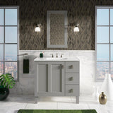Ceramic/Impressions 37 in. Vitreous China Vanity Top with Basin in White Impressions - Super Arbor