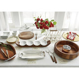 8-Piece Glass and Metal Entertaining Set with Caddy and Individual Serving Spoons