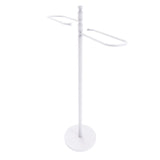 Allied Brass Matte Gray Freestanding Towel Rack