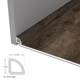 CALI 0.7-in x 72.83-in Offshore Oak Vinyl Floor Quarter Round