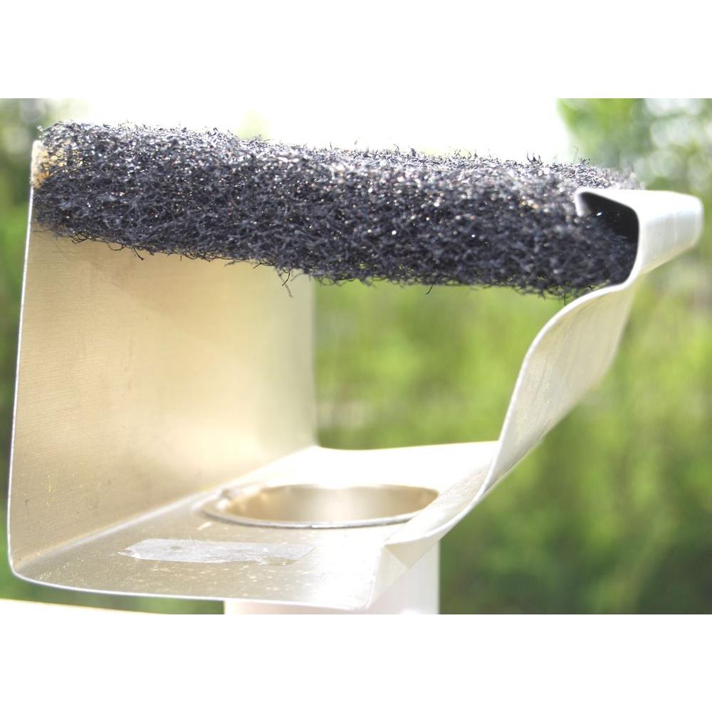 4 ft. Black Fiber 5K Style Insert Gutter Guard (8-Box) - Super Arbor
