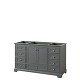 Deborah 59.25 in. W x 21.5 in. D Vanity Cabinet in White - Super Arbor