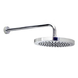 1-Spray 10 in. Single Wall Mount Waterfall Fixed Rain Shower Head in Rubbed Bronze - Super Arbor