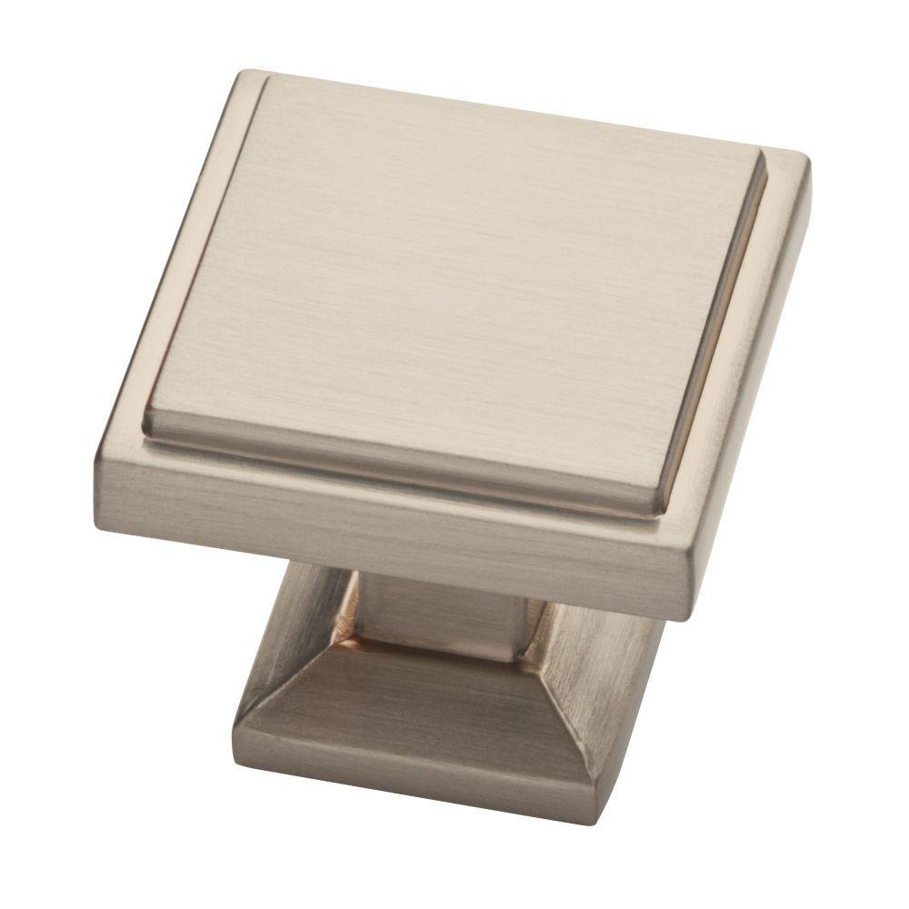 Classic Square 1-1/9 in. (28 mm) Champagne Bronze Cabinet Knob - Super Arbor