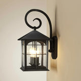 Home Decorators Collection Brimfield 3-Light Aged Iron Outdoor Wall Lantern Sconce